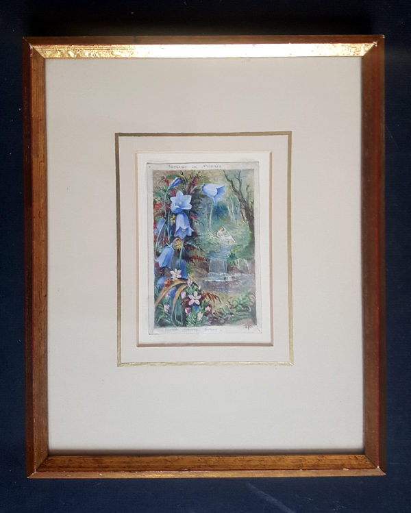 Albert.Durer.Lucas.floral.watercolour.framed