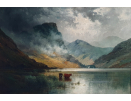 Alfred.de.Breanski.Junior.oil.painting.for.sale - A passing storm in the Highlands