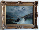 Alfred de Breanski Junior, oil painting for sale: Snowdon from Glyn Lydam, North Wales