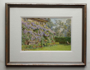 Beatrice Emma Parsons, watercolour, Wisteria cottage, framed