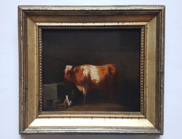 Guernsey_bull_portrait_framed