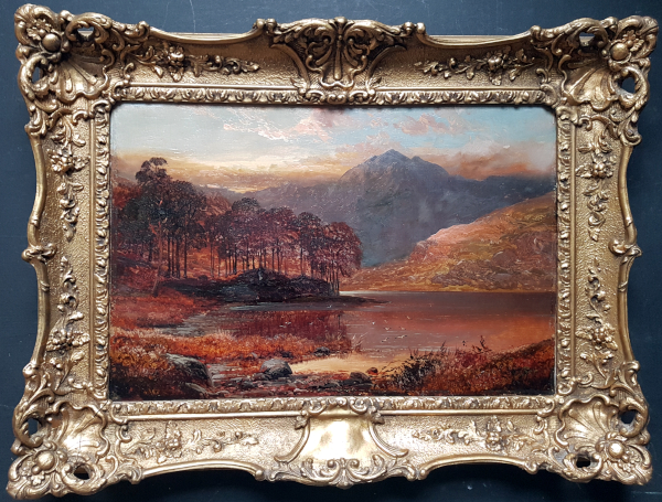 Clarence.Roe.oil.painting - Blea.tarn.lake.district