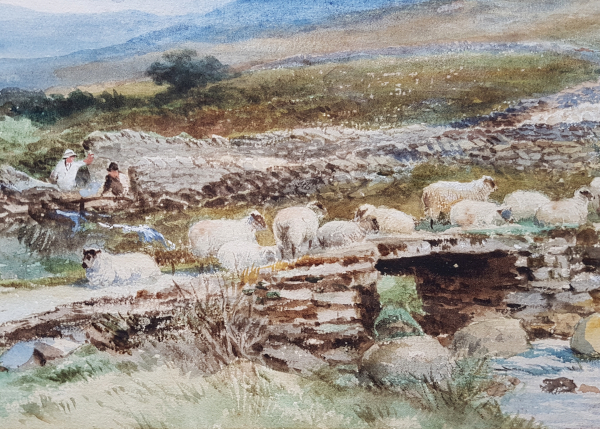 David.Bates.sheep.wales.stone.bridge
