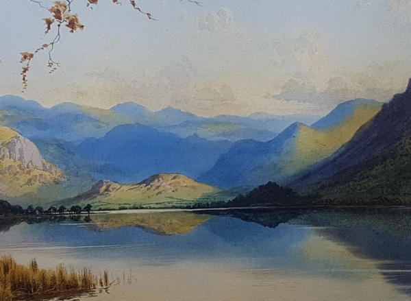 Edward.H.Thompson.Peaks,beyond,Bassenthwaite_lake