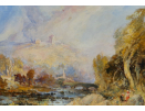 Frank Wasley, oil painting, river Swale and Richmond castle
