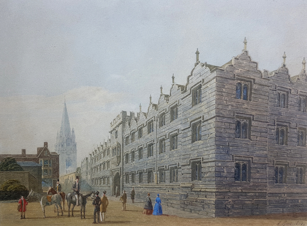 George.Pyne.watercolour.for.sale -Oriel College, Oxford