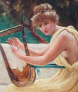 Herbert_Sidney_Percy_Oil_painting_Grecian_Harp_Player.2.