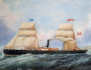 John Scott oil painting for sale, SS Brazilian