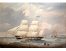 John Scott oil painting for sale, The Express off Tynemouth