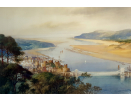 John Shapland, watercolour, The Estuary at Conwy