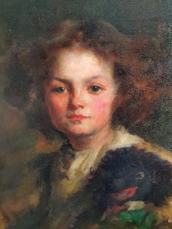 Joseph Mordecai, oil painting, close