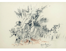 Michael Lyne, drawing for sale, The Slipper