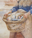 Robert-Jobling-watercolour, Staithes fisherwoman