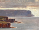 Stanley Cursiter, oil on board, Hoy from Yesnaby, Orkney