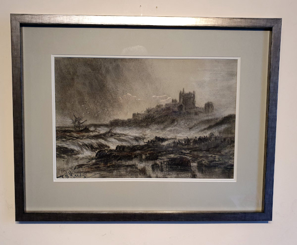 Thomas Bush Hardy, Stormy seas at Bamburgh