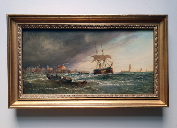 Thomas Bush Hardy oil painting framed