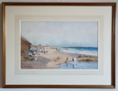 Thomas Swift Hutton watercolour for sale, The Sands, Whitley Bay
