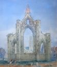 Thomas Miles Richardson Jnr: Abbey ruins no frame