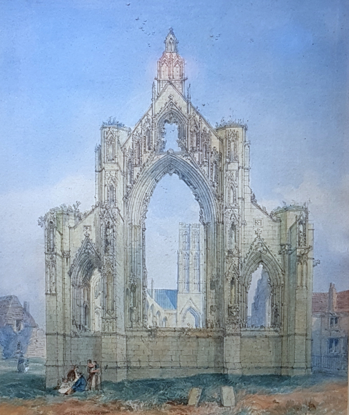 Thomas Miles Richardson Jnr: Abbey ruins no frame