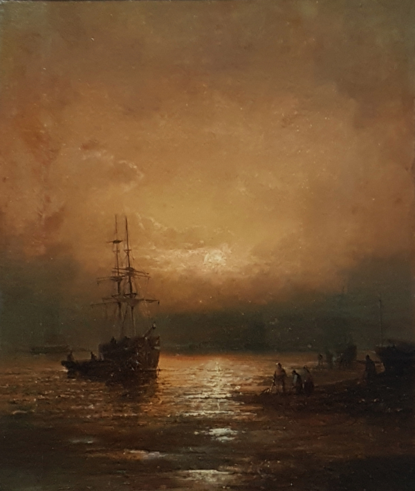 Sunset and Sail.W.Thornley.1