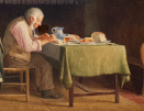 Henry.Spernon.Tozer.watercolour - A Frugal Meal
