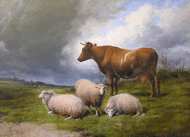 Thomas Sidney Cooper - Cattle Beneath a Brooding Sky