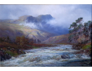 William Lakin Turner, oil painting for sale, On the River Leny