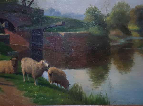 William_Sidney_Cooper_Sheep_Kent_canal