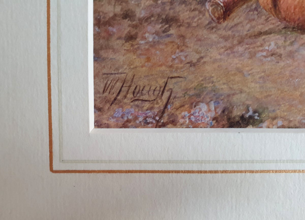 William Hough watercolour signature