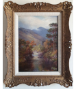 William Lakin Turner, Oil painting, A mountain stream, frame