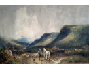 William Manners gouache for sale - The approaching storm