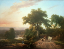 William.Traies.oil.painting.for.sale - A Devonshire landscape