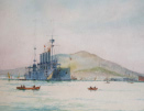William Minshall Birchall, watercolour for sale, In foreign waters, Naples